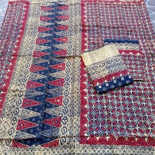 kain batik sarimbit viscose semi sutra cap tulis khas Cirebon jupri