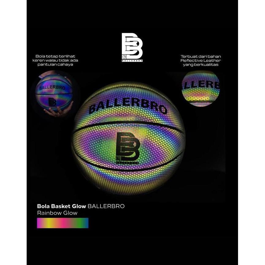 Ballerbro Glow Ball / Bola Glow Ballerbro - Rainbow Glow Terlaris