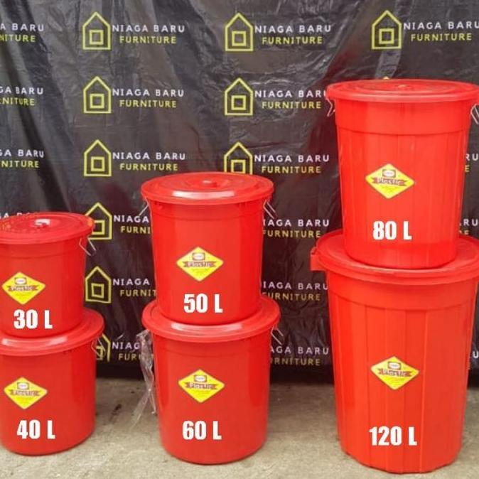 (KHUSUS GOJEK) EMBER PLASTIK SHINPO BESAR JUMBO TUTUP