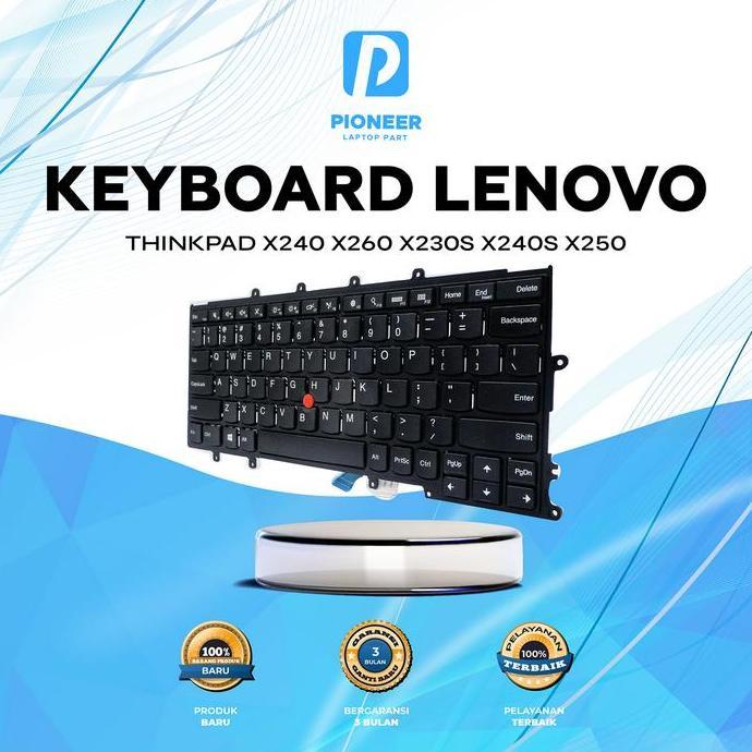 Pioneer Laptop Keyboard Lenovo Thinkpad X240 X240s X250s X250 X260 X260s Baru Garansi 3 Bulan Terbai