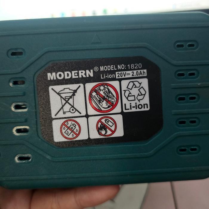 Mesin Bor Cas 20V Baterai M16 Cordless Impact Modern M 16 Modern M-16 Original Dan Terpercaya