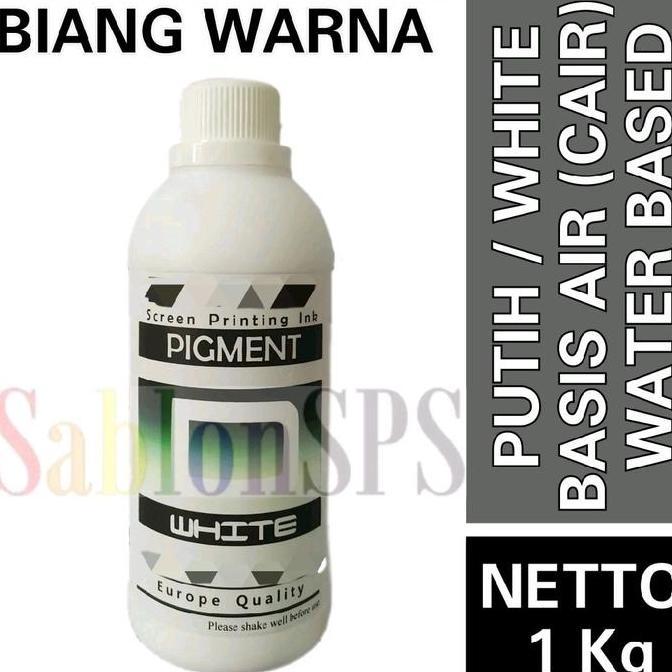 BIANG WARNA CAT SABLON WARNA PUTIH 1KG Promo Premium