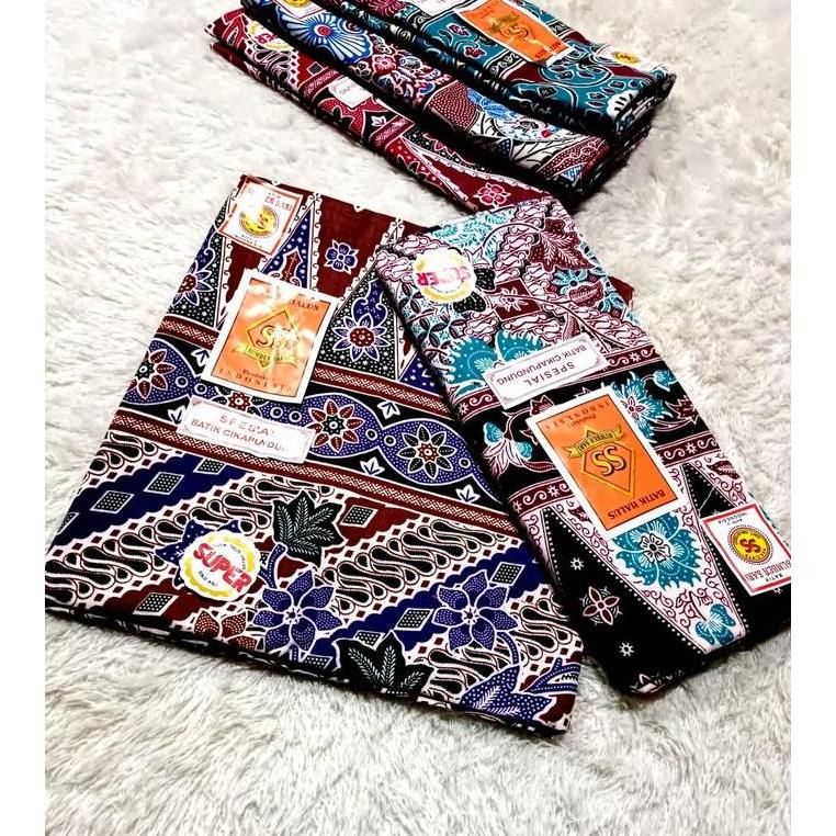 PAKET HEMAT 5 PCS KAIN SARUNG BATIK WANITA IBU MELAHIRKAN KAIN BATIK  SUKARAJA