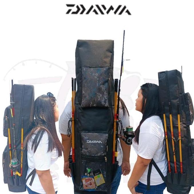 Wicokro34 - Tas Pancing Jumbo Daiwa Ransel Kotak Big Size Cordura Waterproof 1Cm Joran Tegek