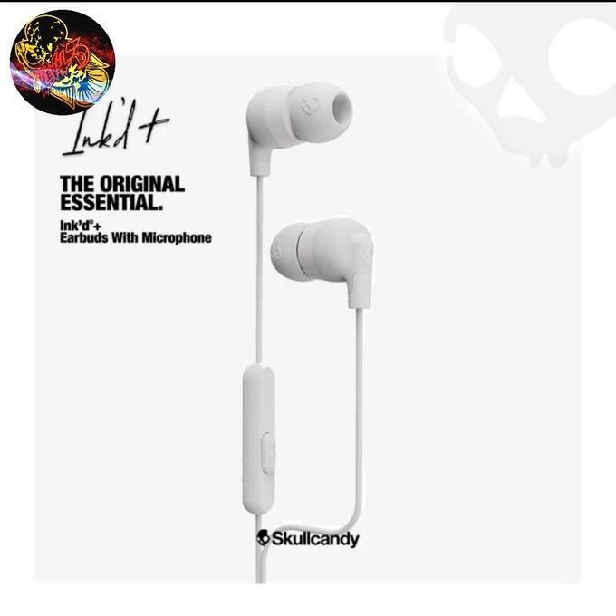 Skullcandy Ink'D+ In-Ear Original 100% Earphone With Mic Headset Bass Stereo