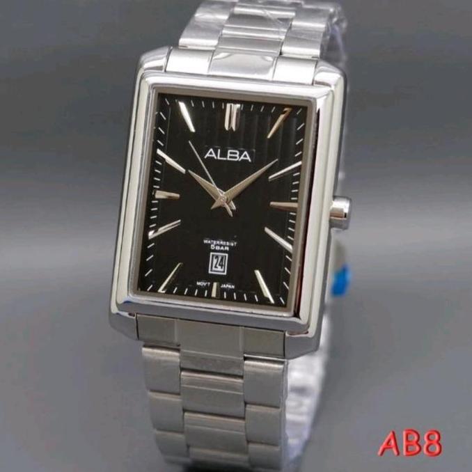 Jam Tangan Pria Alba Tggl Aktif Disean Kotak jam tangan mewah free box