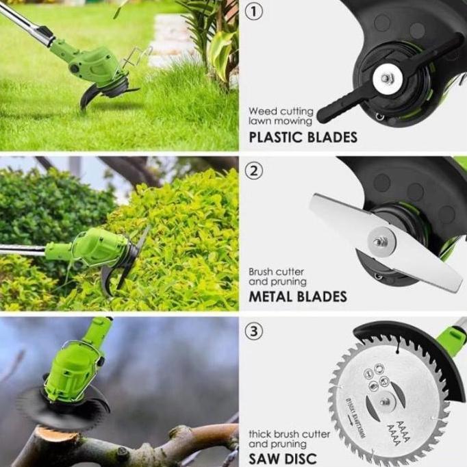 Fligman-Mesin Potong Rumput Battery 12V Mesin Pemotong Rumput Portable