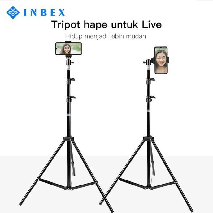 Dandimstoree - INBEX 21cm Portable Tripod + U Holder untuk HP