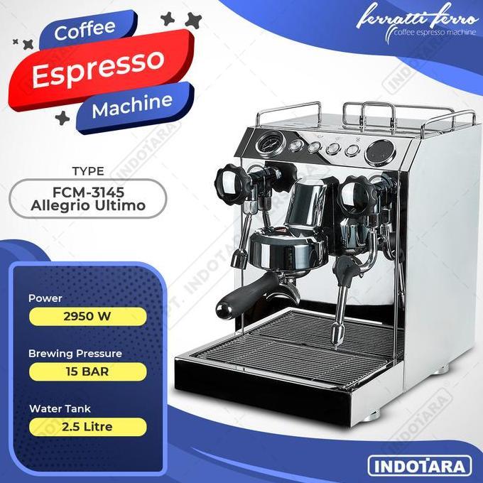 mercyandraback - ferratti ferro fcm-3145 allegrio ultimo espresso machine