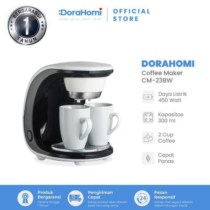 mercyandraback - dorahomi coffee maker low watt mesin kopi 2 cangkir garansi