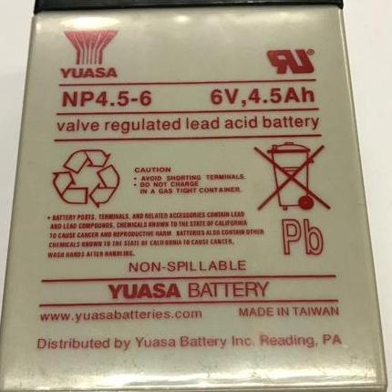 Baterai Aki Kering Yuasa Np4.5-6 ( 6v 4,5Ah ) Aki kering Yuasa 6v 4,5A Murah