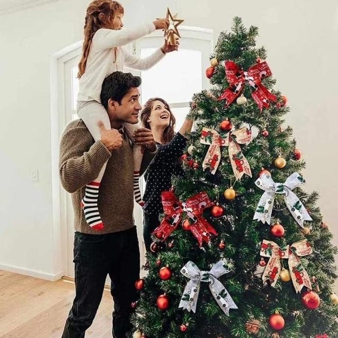 Pita Pohon Natal Roll 6cm Luxe Gold pita roll pita organdi pita satin pita mini pita natal pita deko