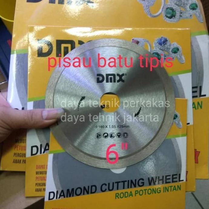 Pisau Potong Batu Akik 6" - Pisau Diamond Tipis Dmx - Diamond Cutting Dw Potong Batu Alam