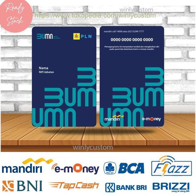 E-Money Emoney Etoll ID CARD PLN BRIZZI NEW BUMN BRI - 2 SISI
