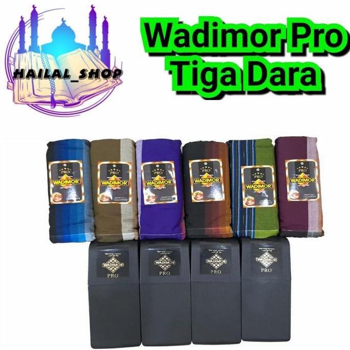 Diskon Sarung  Santri  Pria Dewasa Wadimor Pro Motif Tiga Dara Katun Nyaman