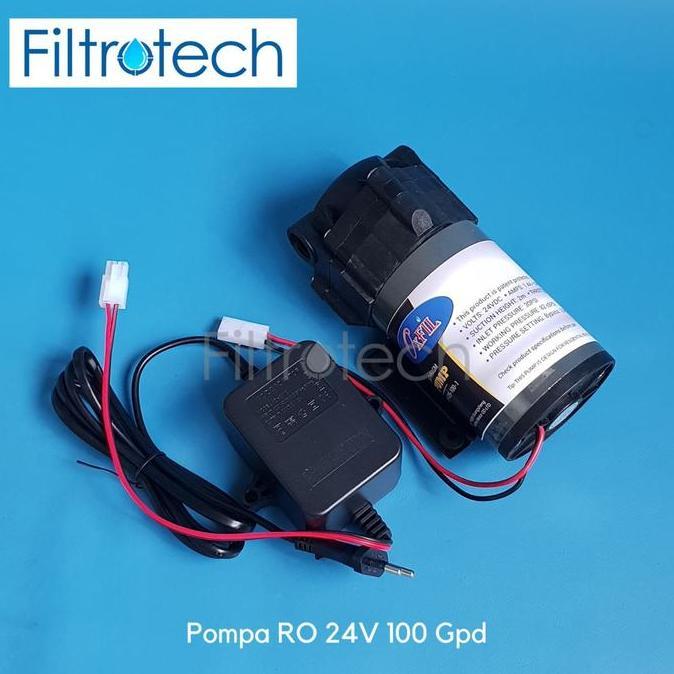 Pompa Ro 24V Booster Ro Pump 24V / Pump Ro 24V + Adaptor + Fitting High Quality