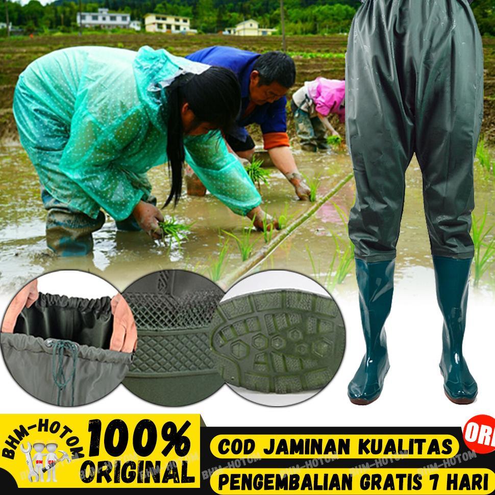 110CM Sepatu Boot Petani Sawah Panjang Sepatu Sawah Panjang Petani Anti Anti Keong Kebun Nelayan Man