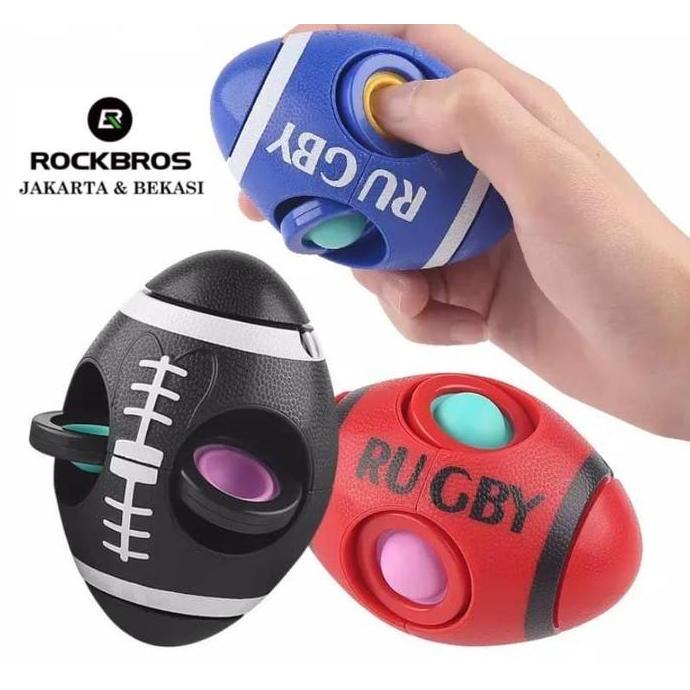 Simple Dimple Rugby Football Spinner Pop It Fidget Toy Tiktok New 2022 PEM