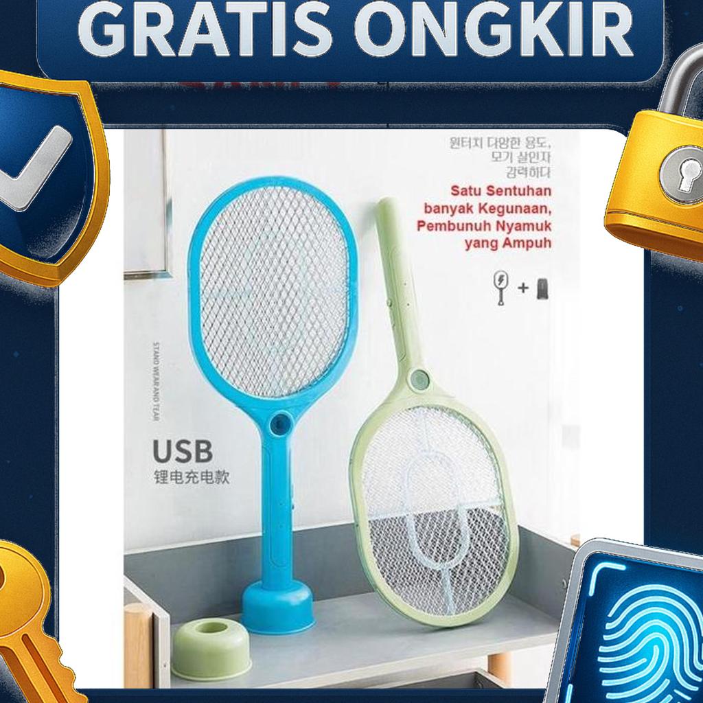 Sanly Raket Nyamuk + Insect Killer 2In1 Battery 18650