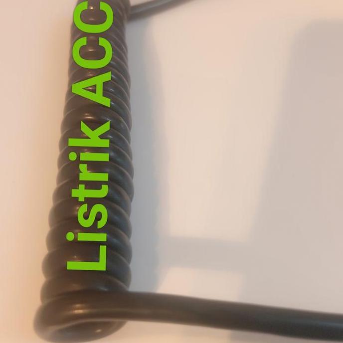 Kabel Mic Spiral Hitam / Kabel Spiral Isi 2 / Kabel Spiral Listrik Kualitas Terbaik Harga Termurah