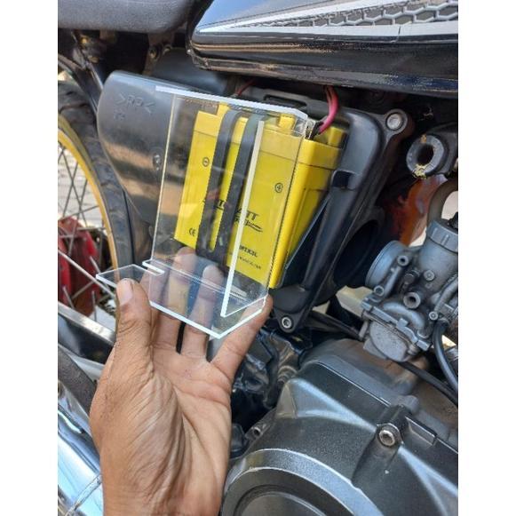 pangkon tempat aki yamaha rxking breket dudukan aki akrilik RX king