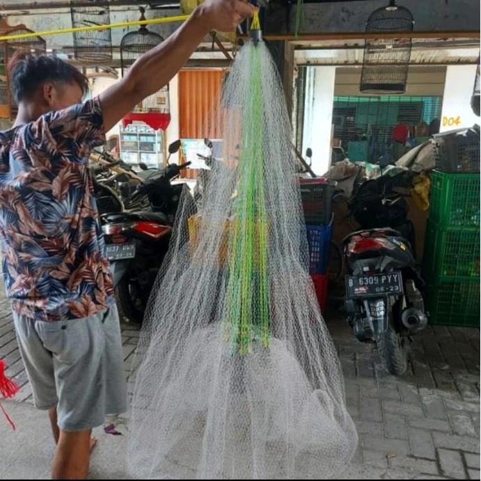 Jala serut sampling 2 meter panen udang parsial 3/4 inci siap pakai Promo Premium