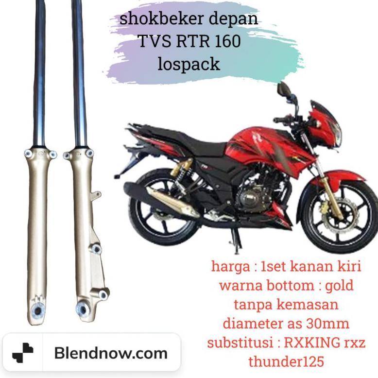 shokbeker shockbreaker shok depan TVS RTR 160 pnp segitiga yamaha RXking rxz rxs DT100