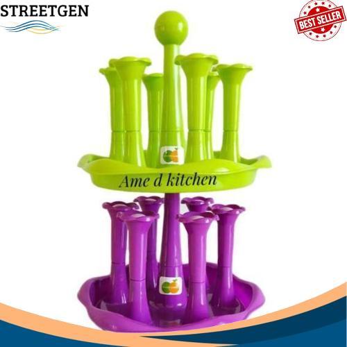 Flash Sale Tempat Gelas 6 Pcs Tg 1037 Golden Sunkist