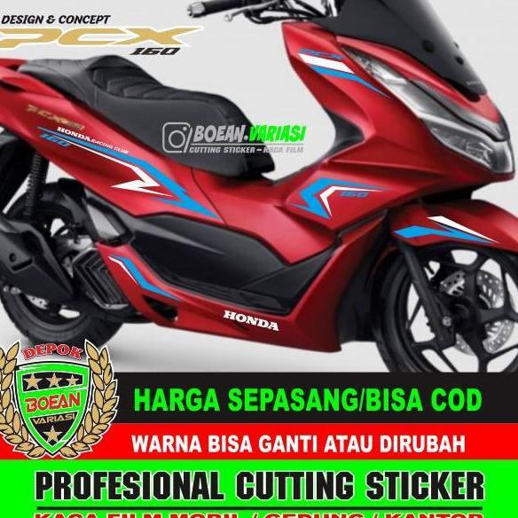 Cutting Sticker PCX 160 MERAH PCX 160 NEW MERAH Terlaris