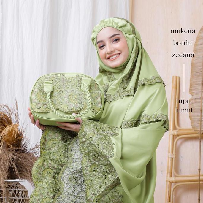 New- PUSAT MUKENA INDONESIA - MUKENA DEWASA BORDIR ZEEANA