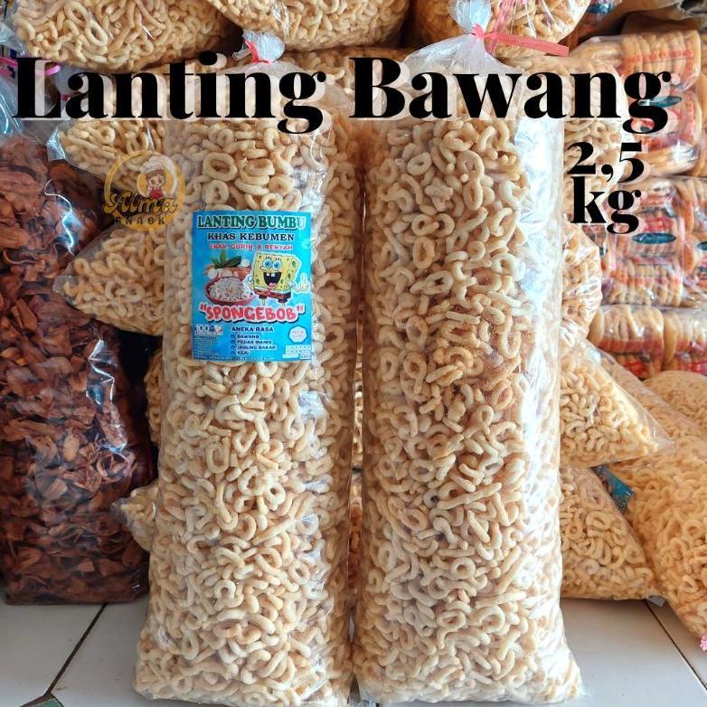 1 BAL 2,5kg LANTING BAWANG KHAS KEBUMEN SNACK KILOAN MURAH ALMA.SNACK