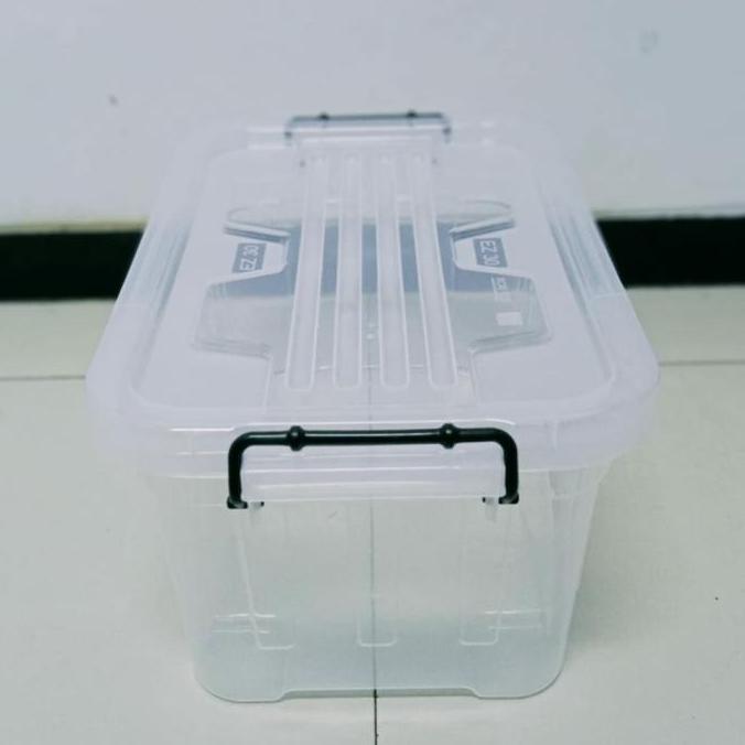 Box Container Ezy CB 30 Liter Bening Spark Kotak Transparan Rak Susun