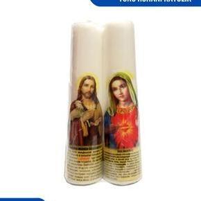 LILIN DOA KATOLIK 20-25 CM / LILIN ALTAR KATOLIK / LILIN DOA NOVENA / LILIN BESAR / LILIN DOA BERGAM