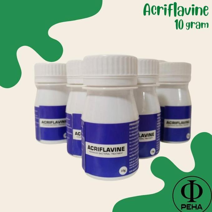 Acriflavine Bubuk 10 gram - Obat Ikan Acriflavine Obat Jamur Bakteri AME