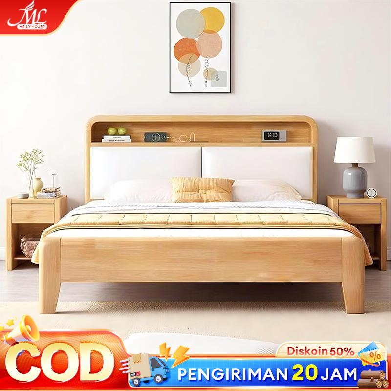 Dipan Kasur 180X200 Dipan Kasur 160X200 Dipan Tempat Tidur Samping Tempat Tidur Lembut Kayu Solid