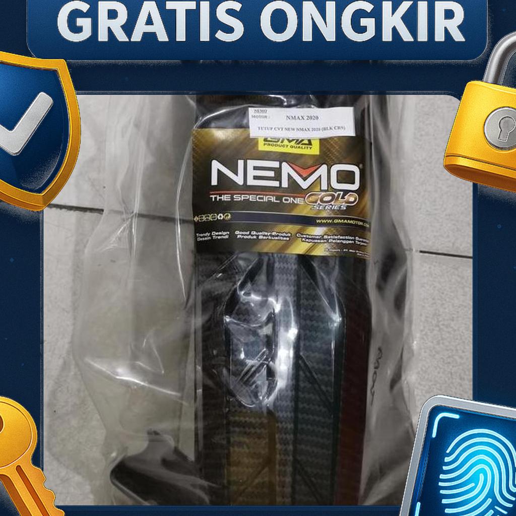 Cover Cvt Aerox Carbon Asli Nemo... Aerox 2021 Pnp