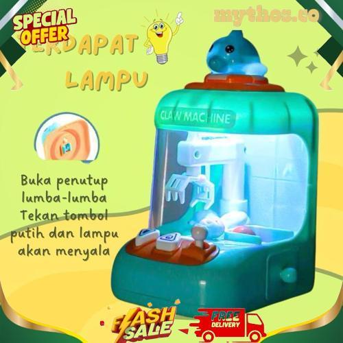 Bigpromo Mainan Game Capit Claw Machine Mini/Mainan Edukasi Anak Mesin Capit Mini Pakai Batrei Ada L