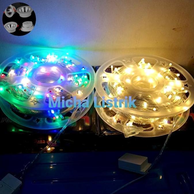 Lampu Natal Kabel Bening 50M Outdoor/ Lampu Hias Pohon Natal Outdoor 50M