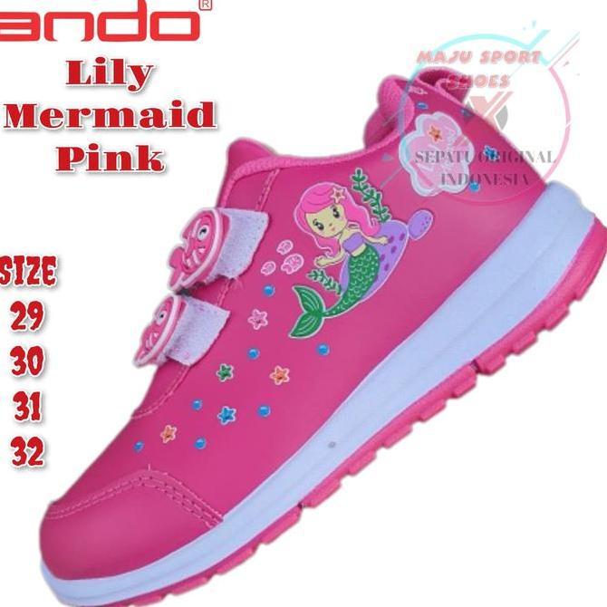 Ando Lily Mermaid Perekat / Ando Miaw Perekat Anak Kecil Perempuan - Sepatu Anak Perempuan / Sepatu 