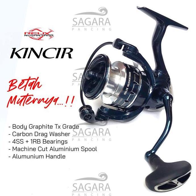 Reel Kincir Reel Relix Nusantara Reel Pancing Spinning Power Handle