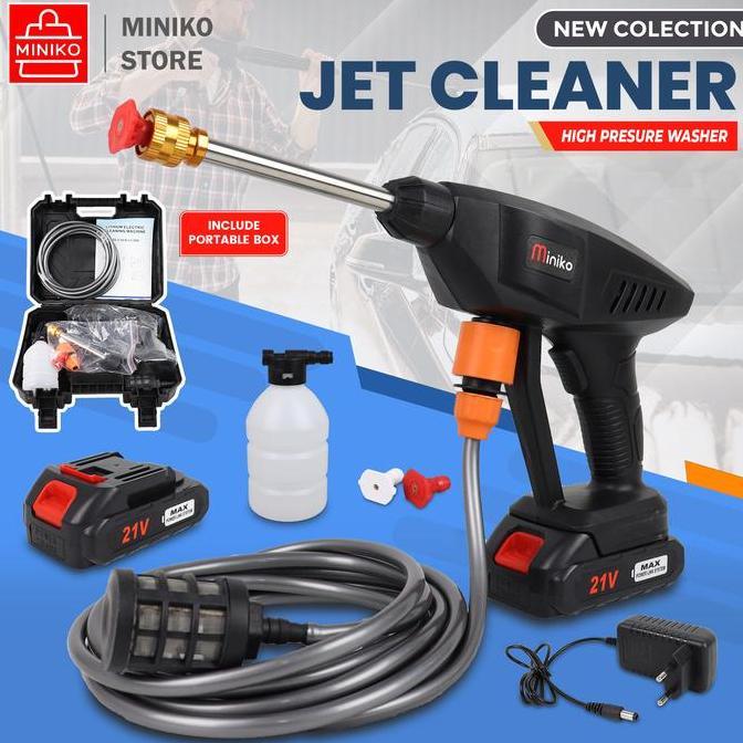 Jet Steam Cleaner 21V / Alat Steam Cuci Motor & Mobil / Jet Steam 21Volt Car