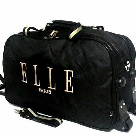 TAS PAKAIAN TROLLY ELLE PARIS KOPER TRAVELBAG TAS TROLI RODA