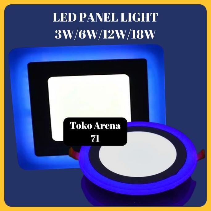 New- Lampu downlight 2 Warna Lampu Panel LED Pioline Dua Warna