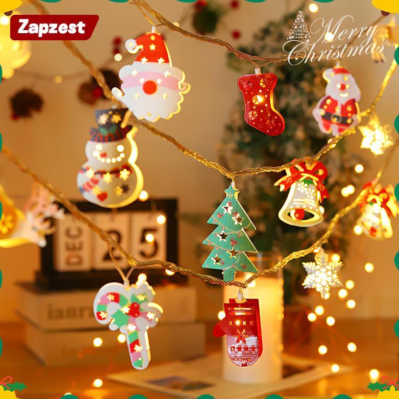 Promo Natall Hiasan Lampu LED Natal 3 Meter 20 Lampu Mode Cahaya Dekorasi Pohon Christmas