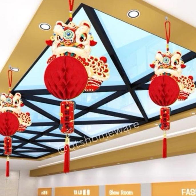 Hiasan Imlek 2024 / Gantungan Dinding Imlek Motif Naga / Tempelan Imlek 2024 / hiasan pintu imlek