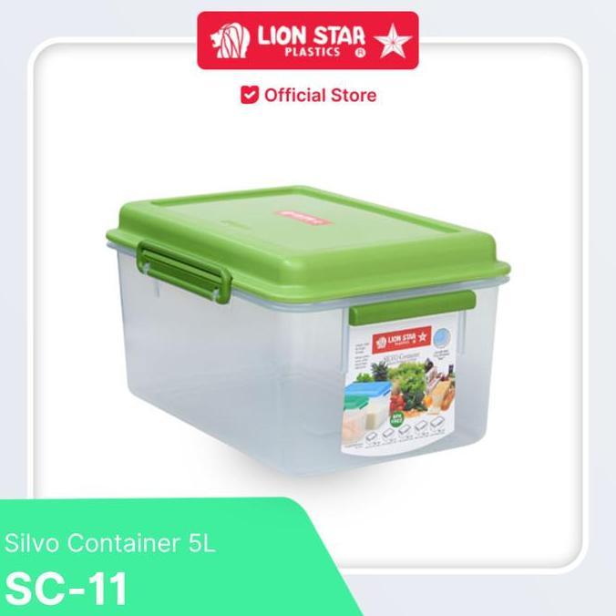 LION STAR Penyimpanan Box Kedap Udara Silvo Container 5 Liter SC-11
