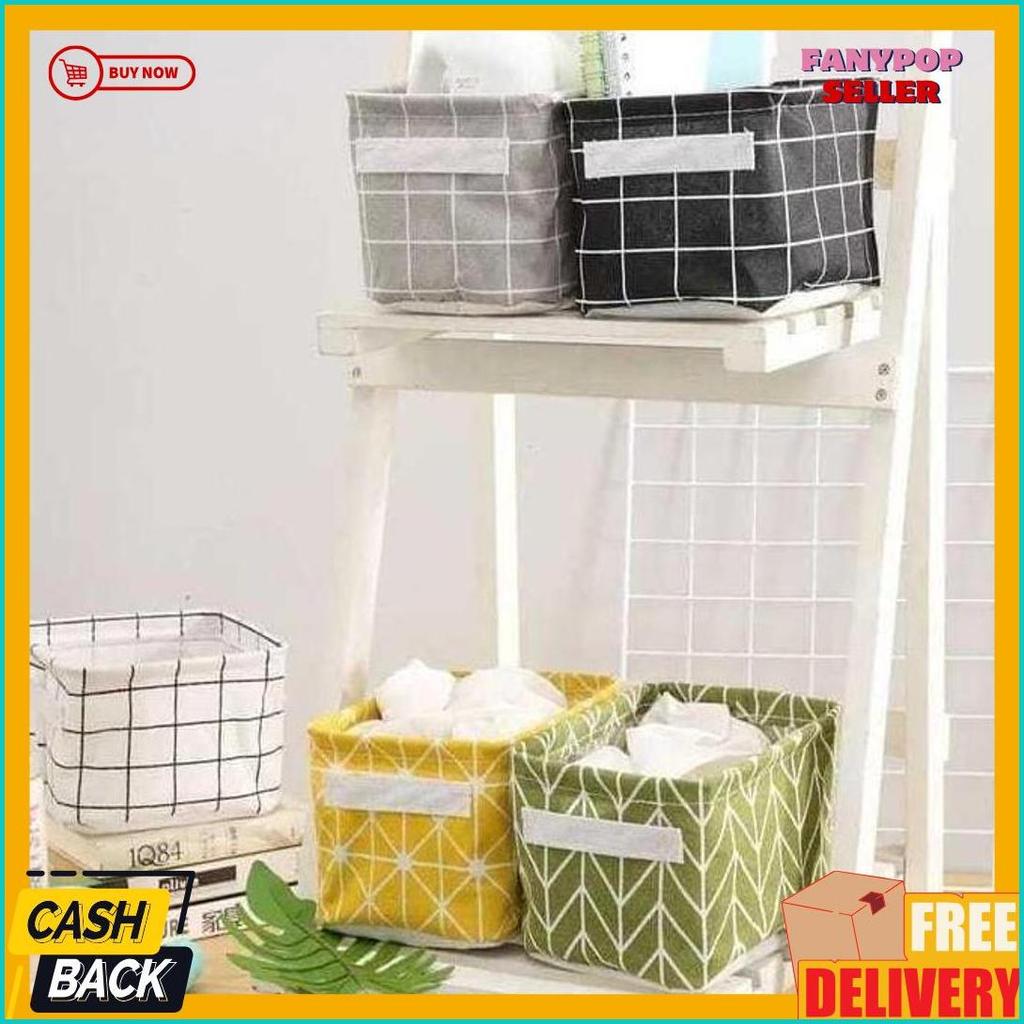 Diskon Kemerdekaan Box Storage / Kotak Keranjang Penyimpanan Multifungsi Serbaguna Organizer Motif L
