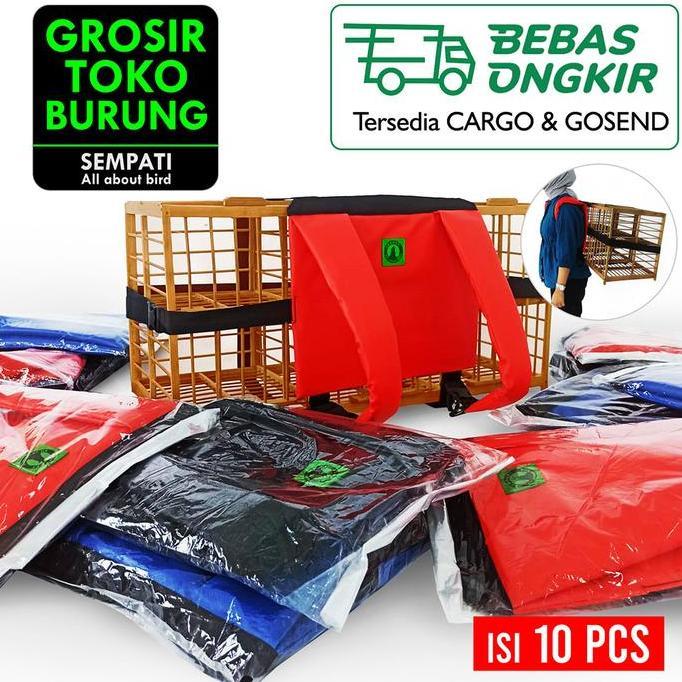 SEMPATI GROSIR Tas gendongan bawa Kandang Sangkar Burung Merpati Balap