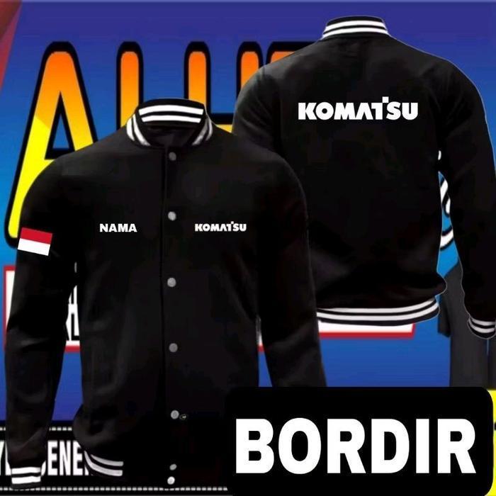 Jaket Bordir Komatsu Jaket Komatsu Jaket Varsity Komatsu Jaket Kerja Komatsu Jaket Seragam Komatsu J