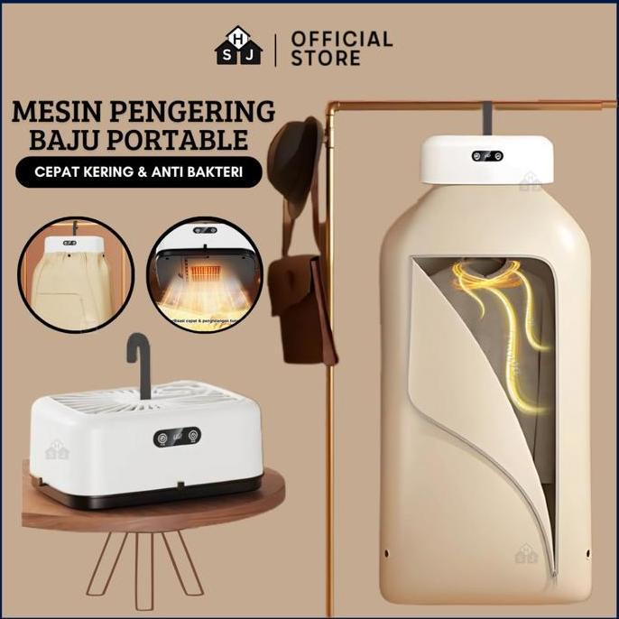putristore014 - Mesin Pengering Pakaian Portabel Lipat Listrik Otomatis Pemanas Baju